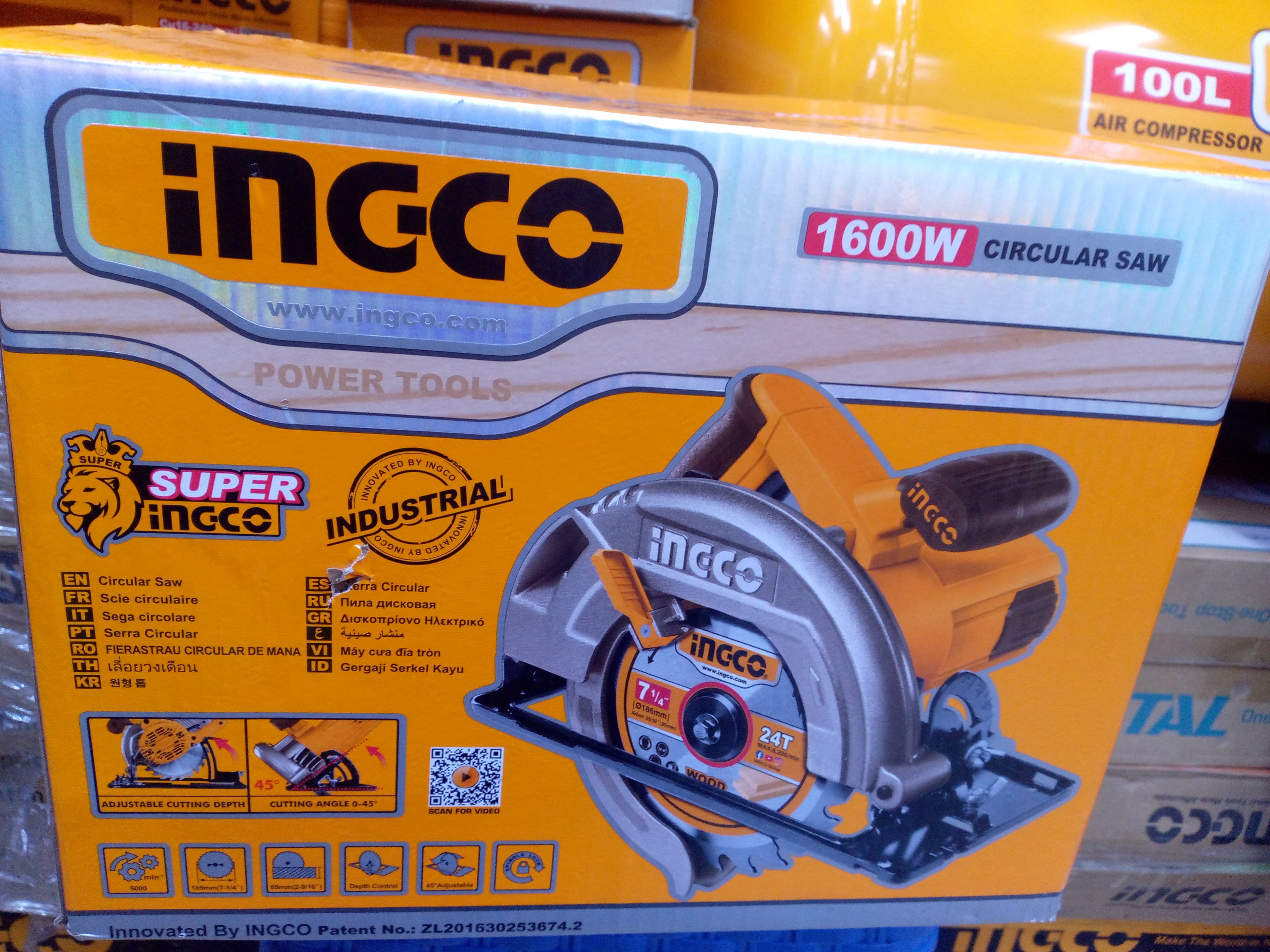 Ingco circular saw 1600wts