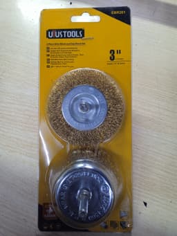 Wire wheel and cup brush set 2pcs