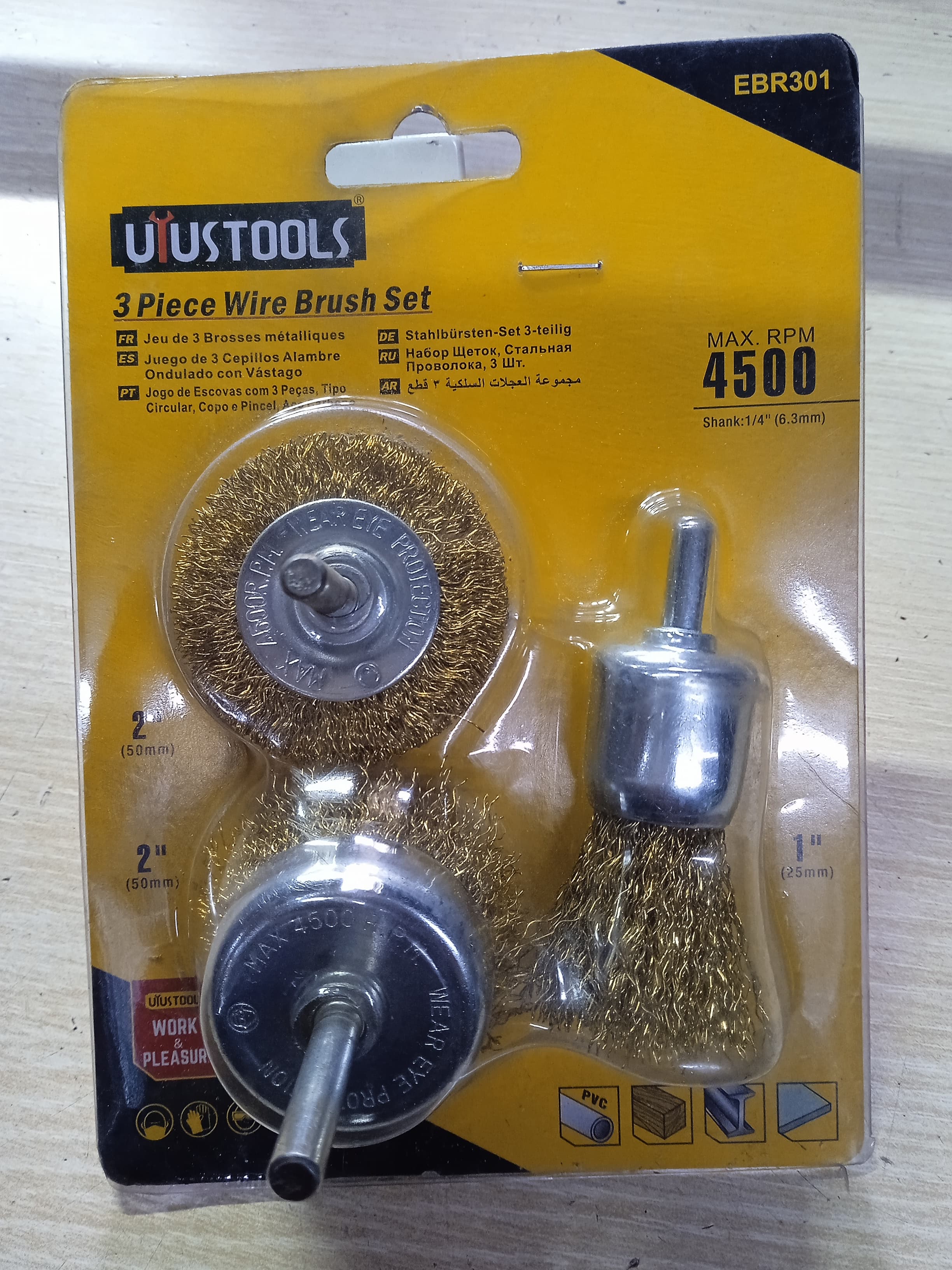 Wire brush set 3pcs