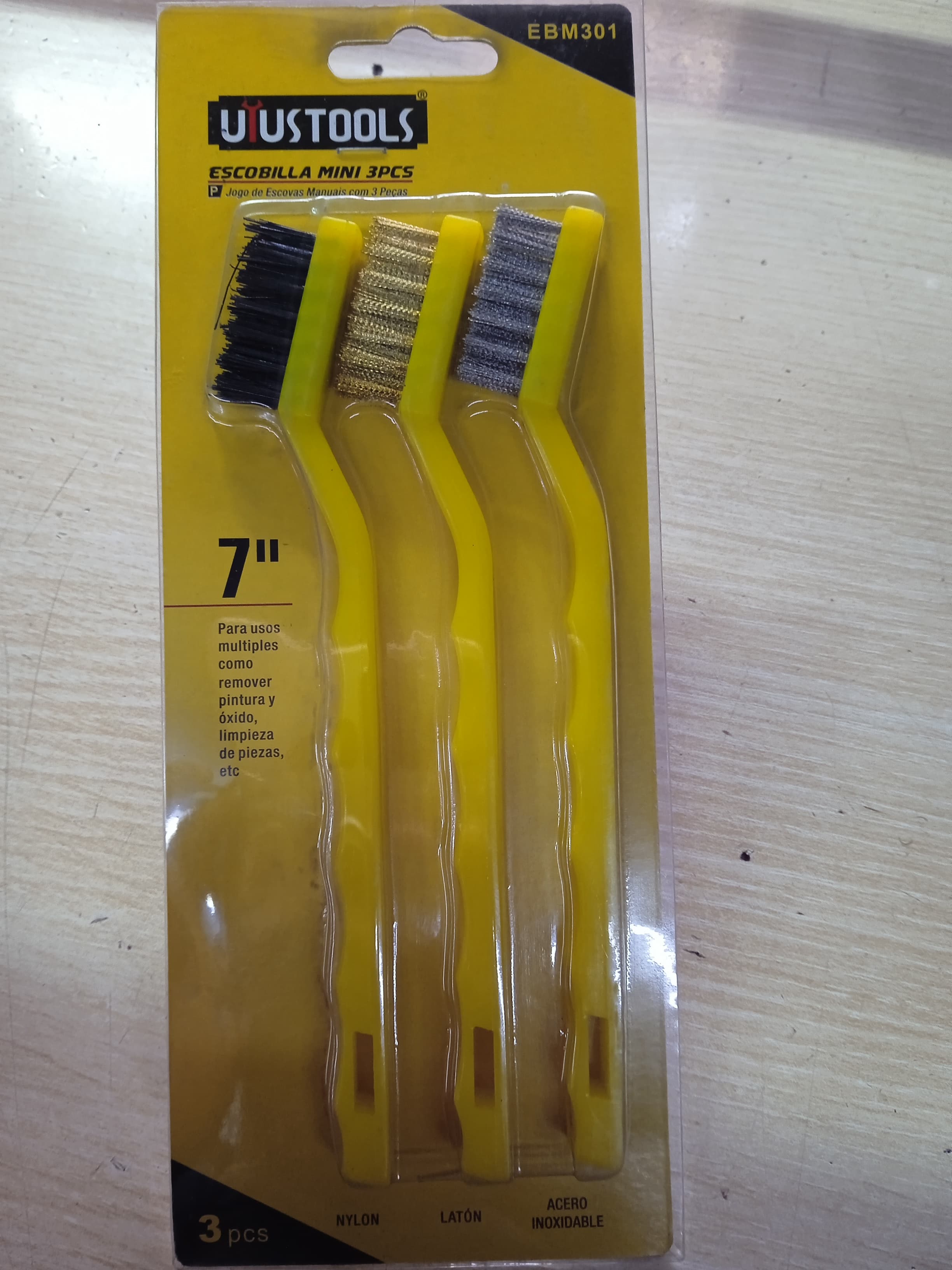 Wire brushes set 3pcs set